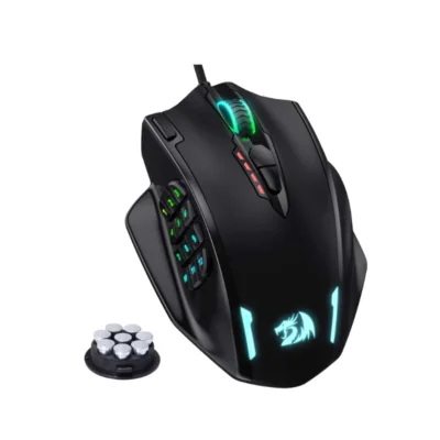 Redragon M908 RGB Gaming Mouse, 18 Buttons, 12400 DPI